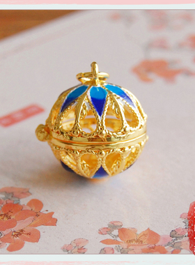 合金景泰蓝可打开香薰印花手链