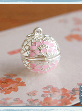 古风可打开镂空景泰蓝香薰囊手链