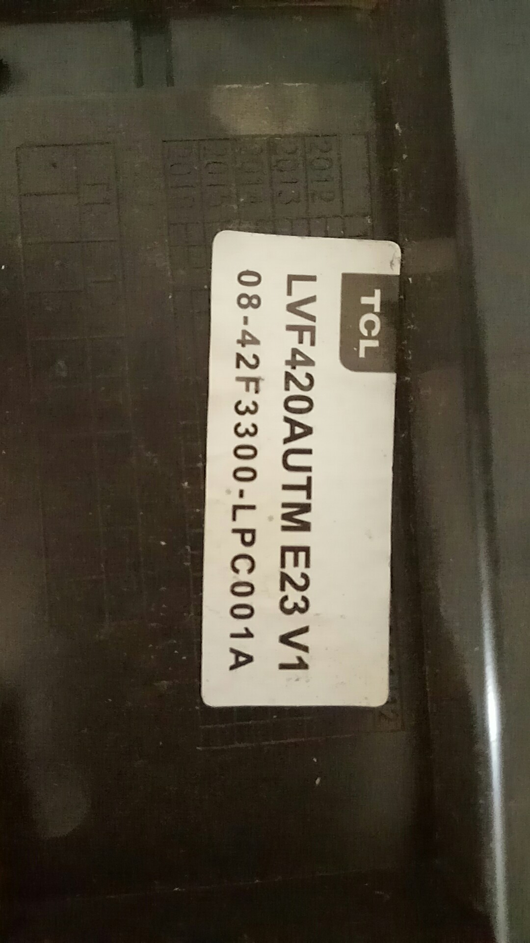 原装TCL L42F3300B逻辑板40-MS82T0-TCA2XG屏号LVF420AUTM E23 V6 - 图1