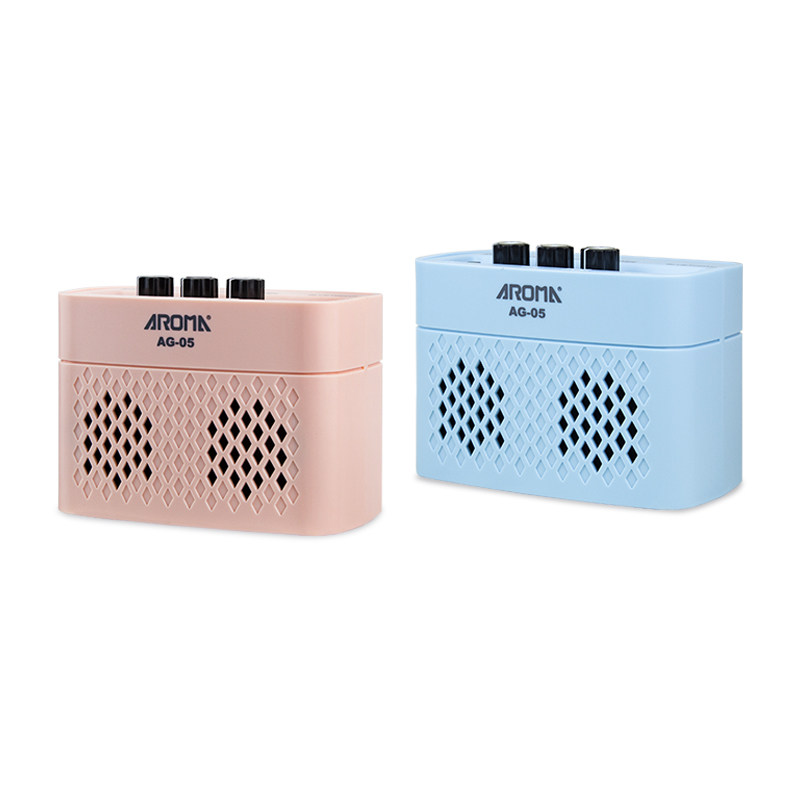 aroma木吉他充电迷你蓝牙5w 音纳乐器吉他音箱