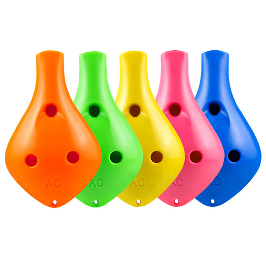 金蝉初学入门6孔中音C调陶笛专业AC树脂六孔笛子儿童学生吹奏乐器