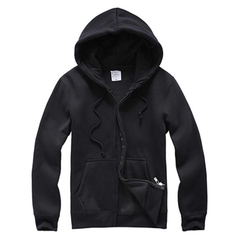 春季新款多色纯色空白加绒连帽卫衣 secooler卫衣