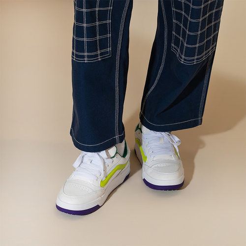 Vans范斯官方 Hylane白绿撞色美式复古运动鞋男鞋女鞋板鞋 - 图0