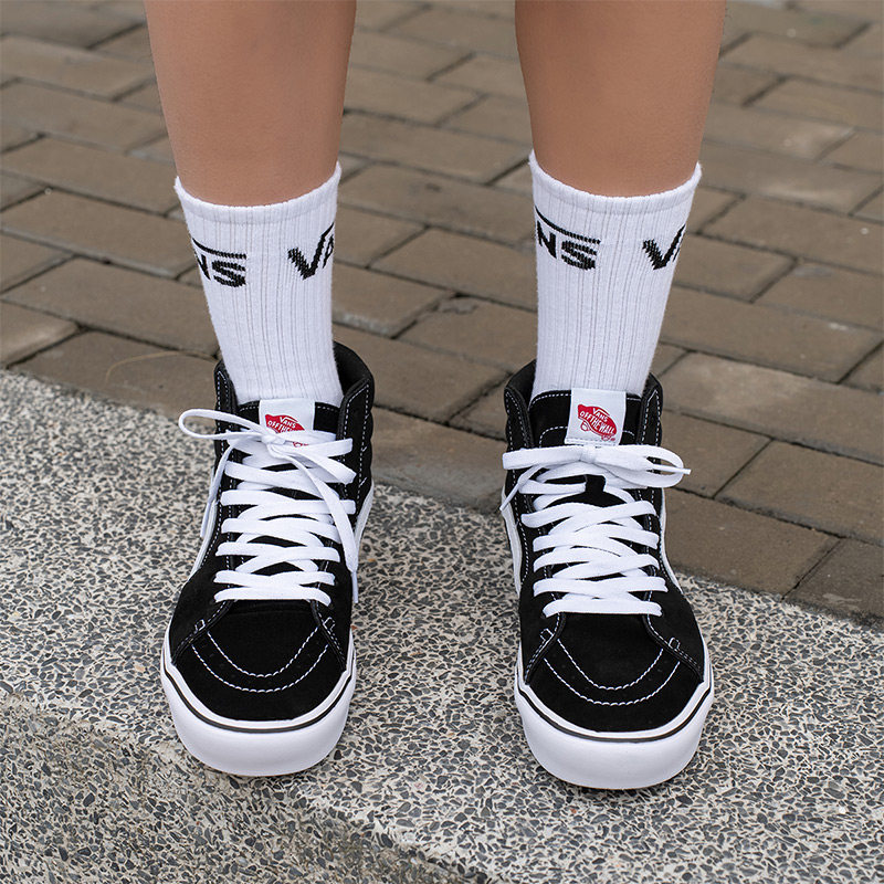 Vans范斯官方 升级款Comfy SK8-Hi黑色舒舒服服缓震板鞋,淘宝优惠券,粉丝福利购,淘宝优惠卷