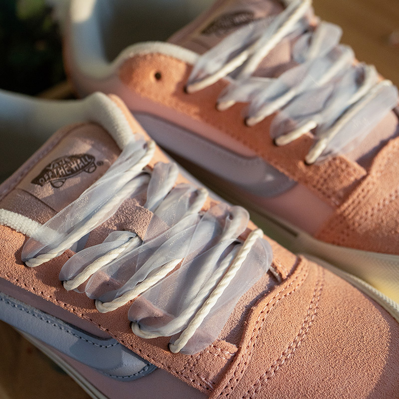 Vans范斯官方 Knu Skool粉蓝拼色马卡龙配色面包鞋男鞋女鞋板鞋 - 图1