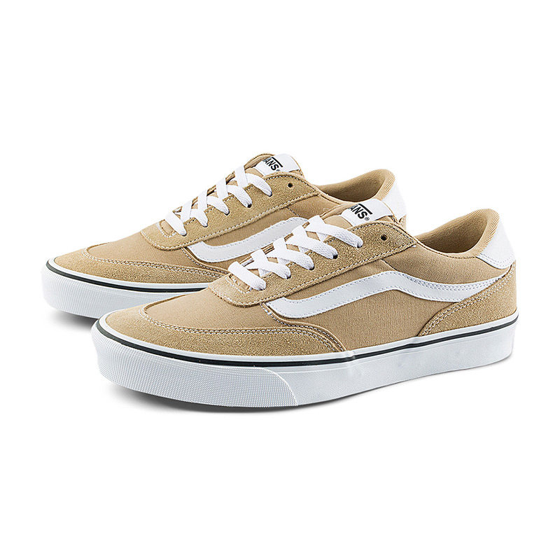 Vans范斯官方 Brooklyn LS棕色栗子棕简约复古男鞋板鞋,淘宝优惠券,粉丝福利购,淘宝优惠卷