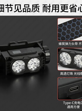 偏振眼镜祛反光高亮度纹身师工作头灯打雾查漏色辅助刺青杰艺