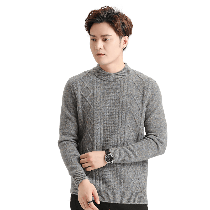 【100纯羊毛】加厚男羊毛衫金菊2025秋冬新保暖毛衣商务休闲上衣,淘宝优惠券,粉丝福利购,淘宝优惠卷