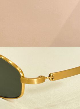 新款时尚高质量外贸男女情侣款太阳眼镜218防紫外线大气小框金属