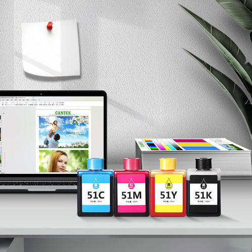 适用得力(deli)51墨水L511w l512w l516w l517w L518WS l519ws彩色喷墨多功能一体机墨水盒51k黑色墨水墨盒 - 图2