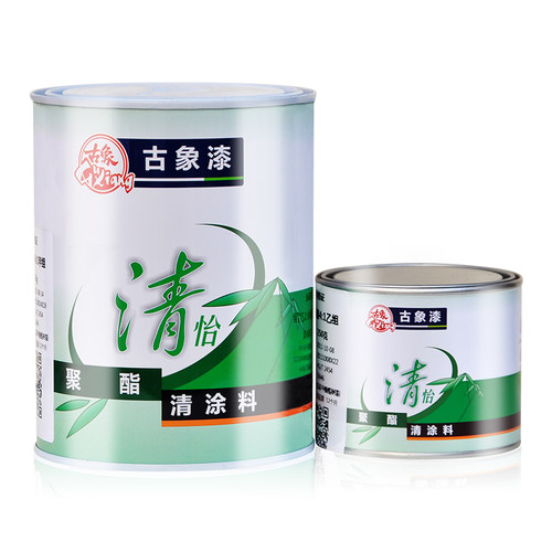 古象清怡聚酯清涂料 金属家具木器油漆 685防水透明 亮光清漆 - 图3