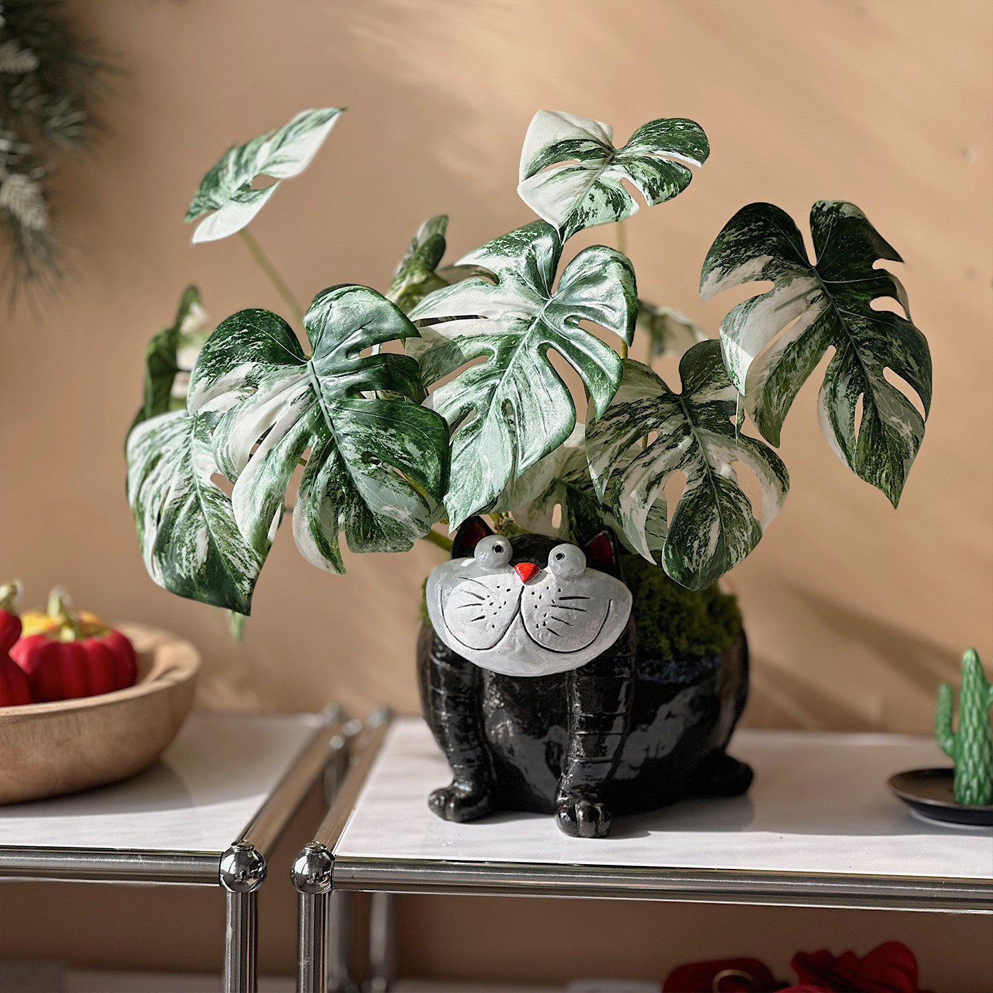 ins风绿植装饰仿真植物龟背竹商场氛围布置造景造景摆件盆景道具,淘宝优惠券,粉丝福利购,淘宝优惠卷