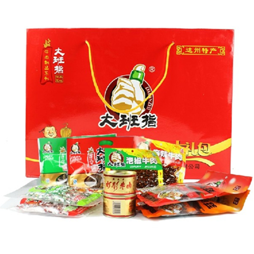 四川达州美食特产大班指灯影牛肉片干丝罐头大礼包礼盒送礼包邮