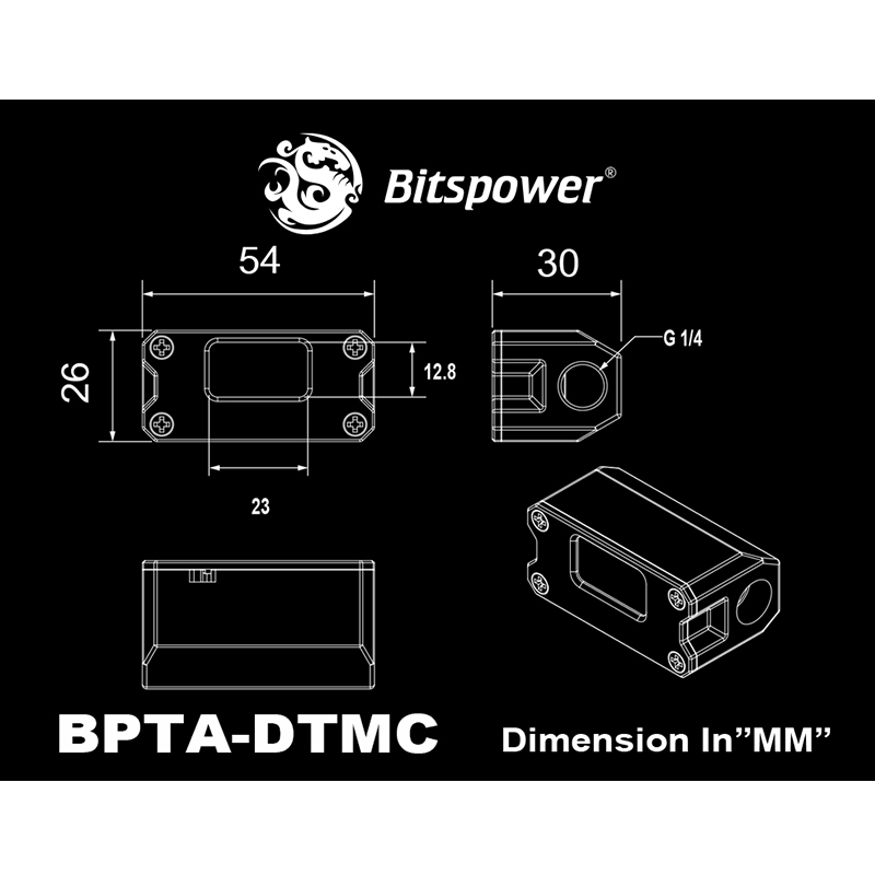Bitspower TA水冷系统数显热传感器水冷水温计温度计BPTA-DTMC-图1