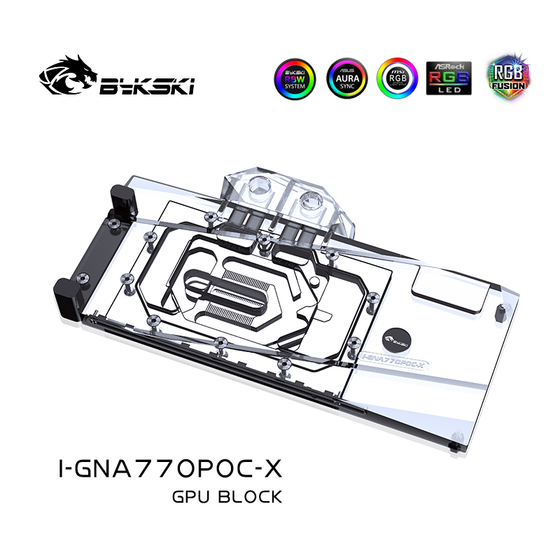 Bykski I-GNA770POC-X 显卡水冷头GUNNIR Arc A770 Photon 16G OC - 图1