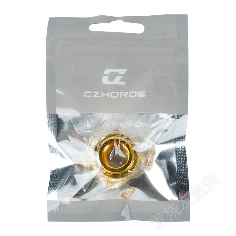 CZHORDE  穿板接头 水冷散热 黑/白/金色 穿板型顶部注水接头 - 图2