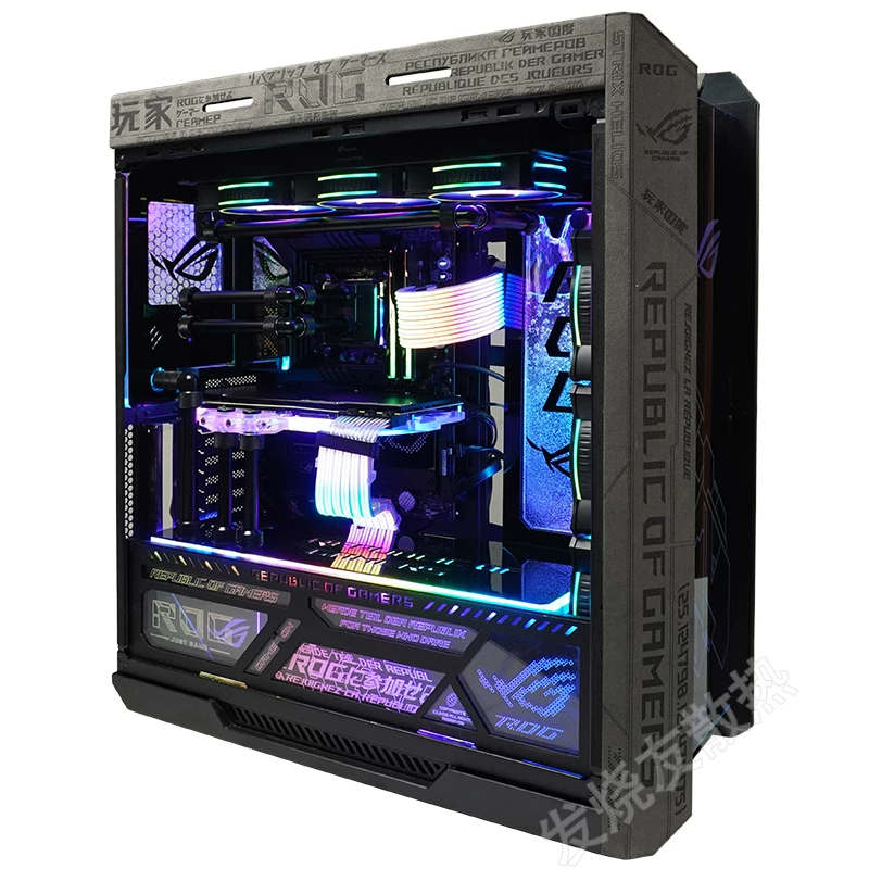 Стесненные водяной кулер | ASUS ROG Солнечный Бог Жесткая трубка Подводная плата водяной дороги План EK раздел воды холодная