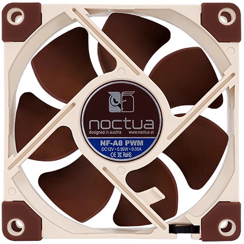 Noctua/猫头鹰 NF-A6x25 PWM台式机静音散热风扇A9x14 A8 A4x20黑 - 图2