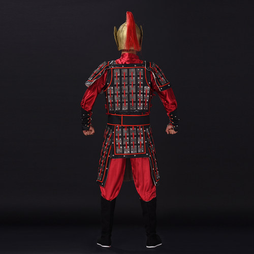 古装铠甲将士盔甲战袍中国古代真人可穿影视演出服装将军勇士甲胄 - 图2
