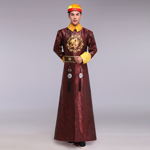 清朝皇帝龙袍古装男影视剧故宫旅拍写真皇袍清代阿哥皇上演出服饰 - 图1