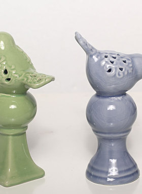 森系简约现代风彩绘雕花橱窗摆件