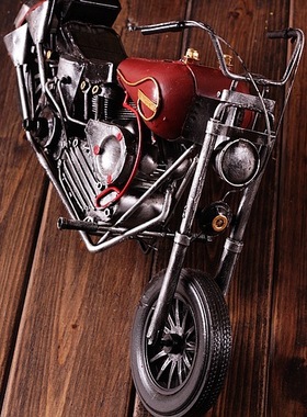 复古铁艺欧式风美国摩托车模型