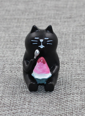 zakka杂货 decole 鲷鱼猫西瓜猫 树脂工艺品摆件 场景装饰摆设