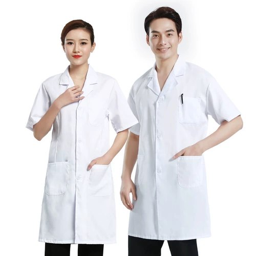 Белый халат, комбинезон, униформа медсестры, очки, увеличенная толщина