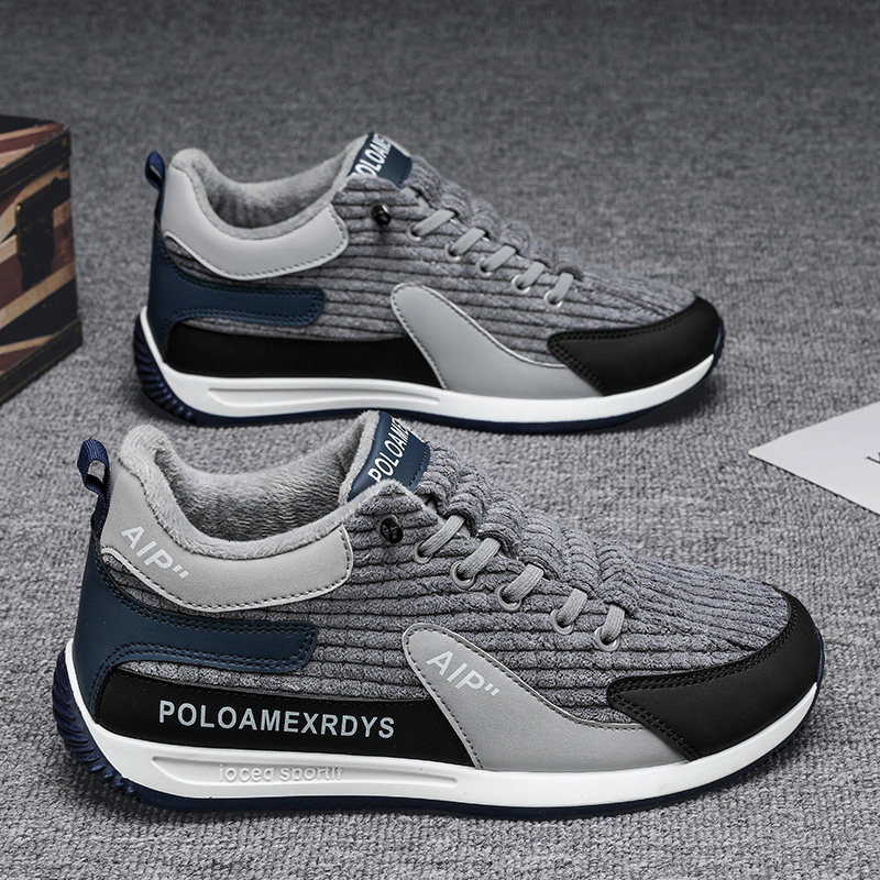 阿甘男鞋冬季加绒软底运动休闲鞋男士一脚蹬灯芯绒二棉鞋2026新款,淘宝优惠券,粉丝福利购,淘宝优惠卷