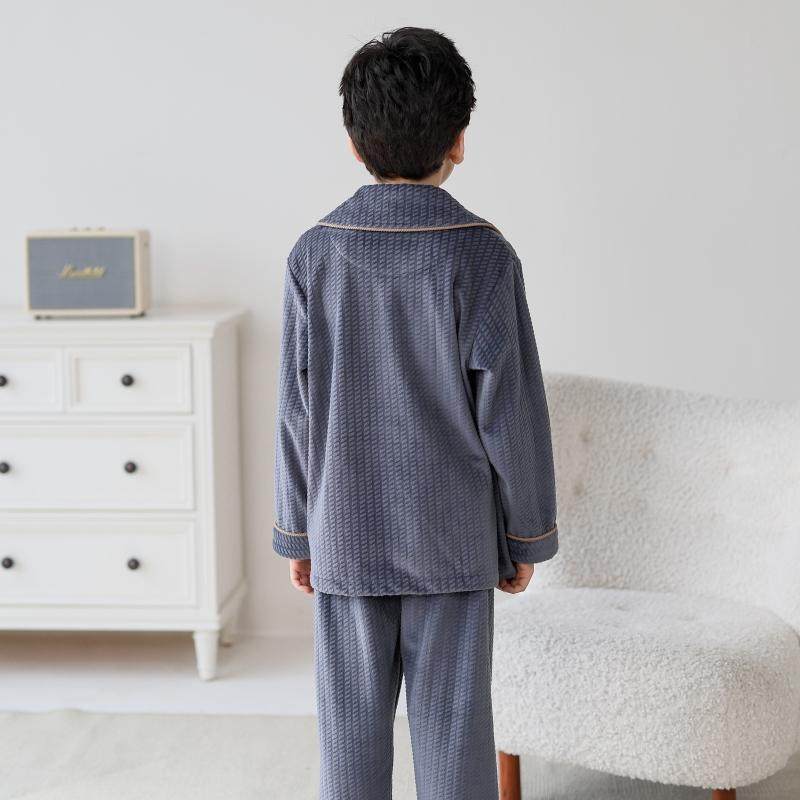 噜噜牛男童睡衣秋冬季海岛绒加厚款男孩中大童春秋保暖儿童家居服,淘宝优惠券,粉丝福利购,淘宝优惠卷