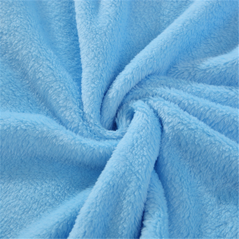 简约纯色法莱绒毛毯盖毯床单垫天蓝色素色沙发铺床毯午睡毯空调被