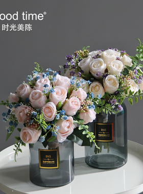 小花束玫瑰仿真绢花教学结婚摄影