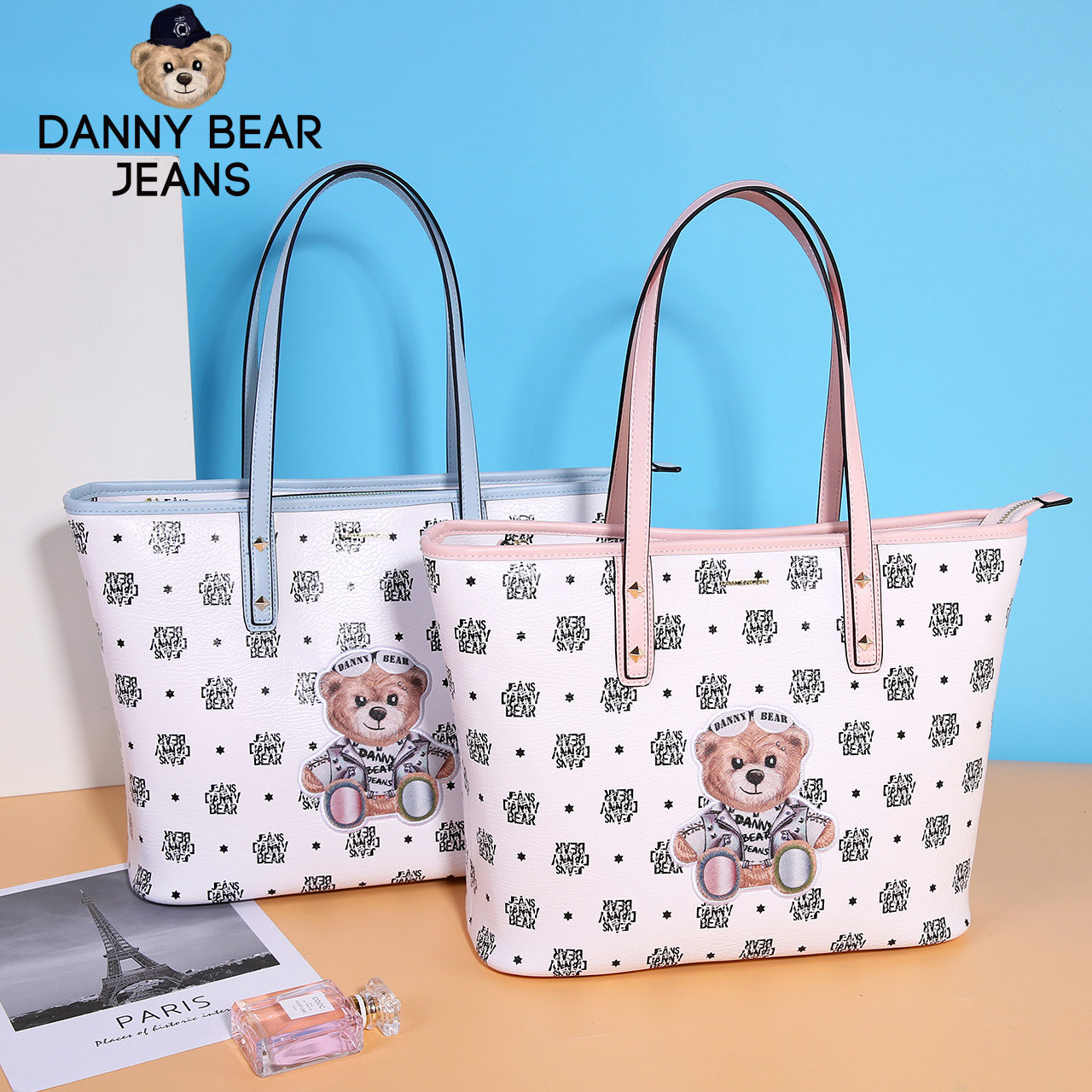 danny bear 2020新款潮百搭女托特包 丹尼熊箱包女士包袋