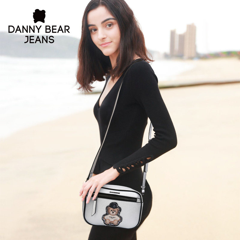 danny bear女2020新款个性斜挎小包 丹尼熊箱包女士包袋