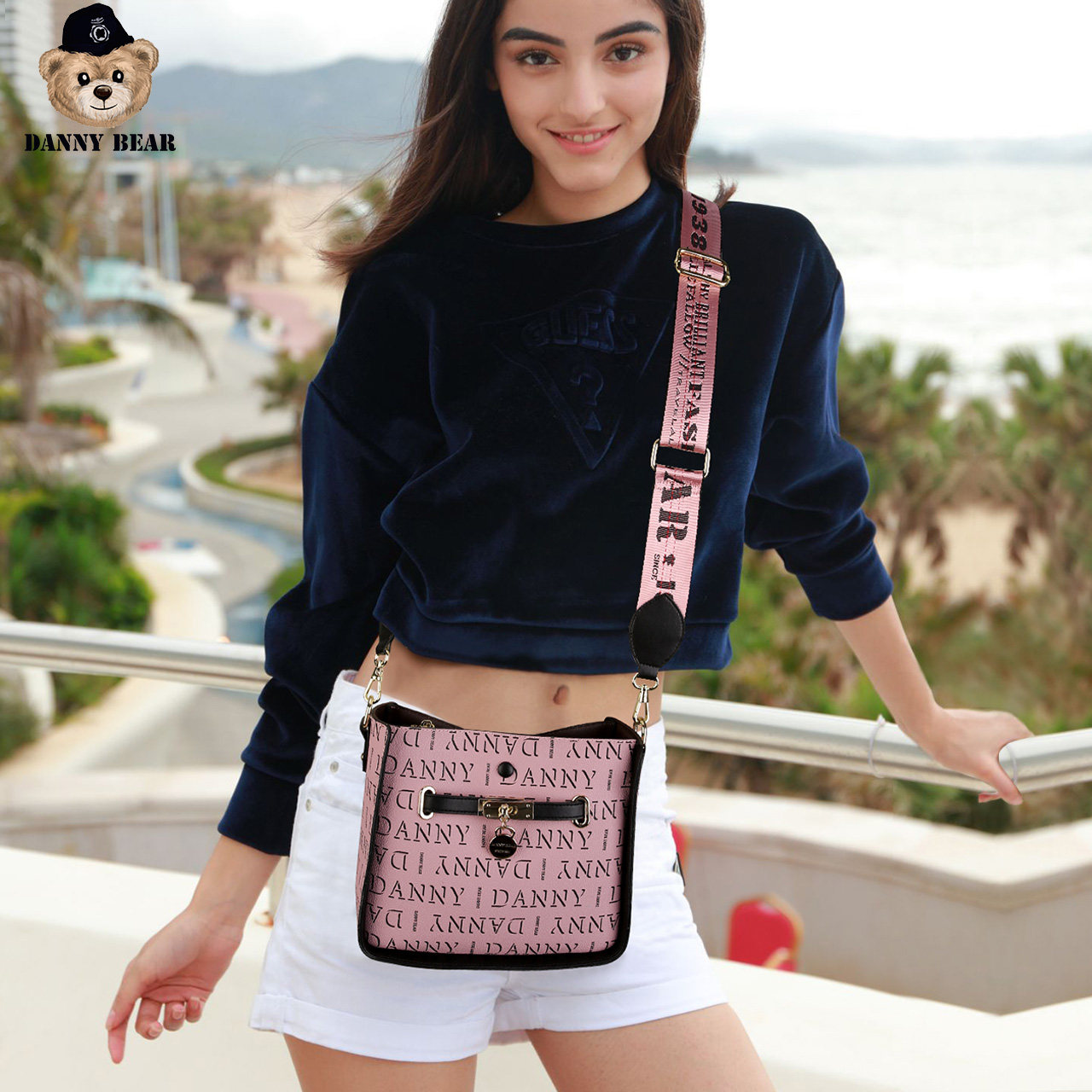 danny bear 2020新女式斜挎单肩包 丹尼熊箱包女士包袋