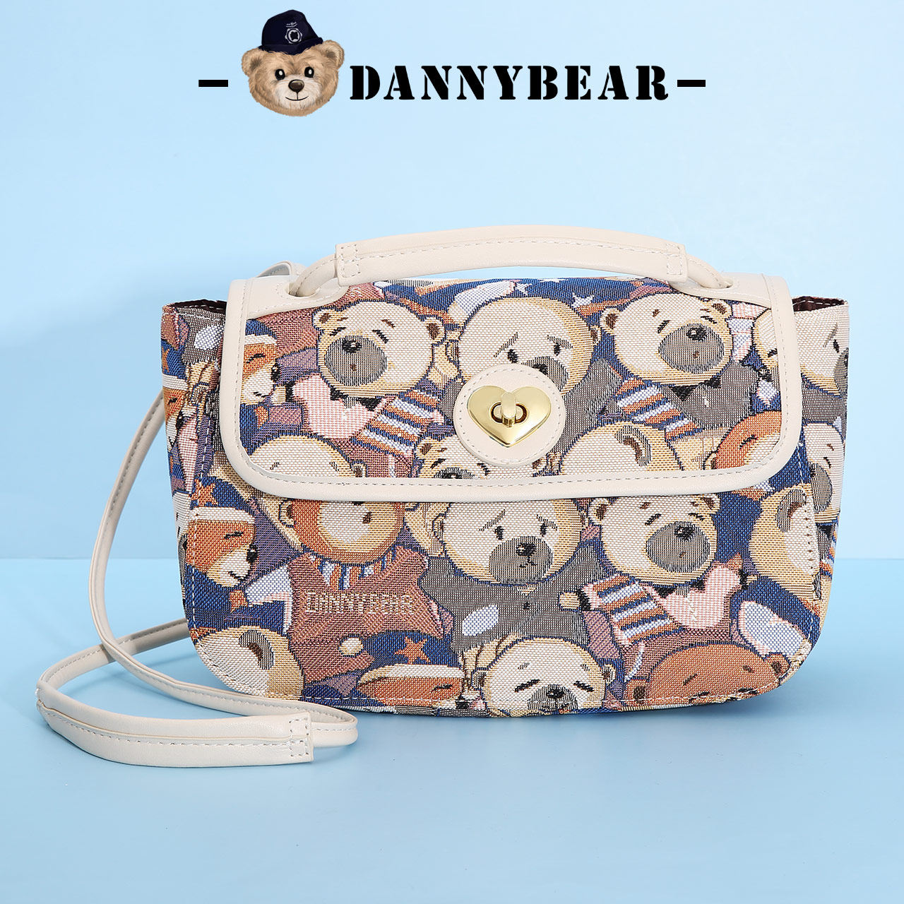 丹尼熊斜挎夏新品小众休闲单肩包 丹尼熊箱包女士包袋