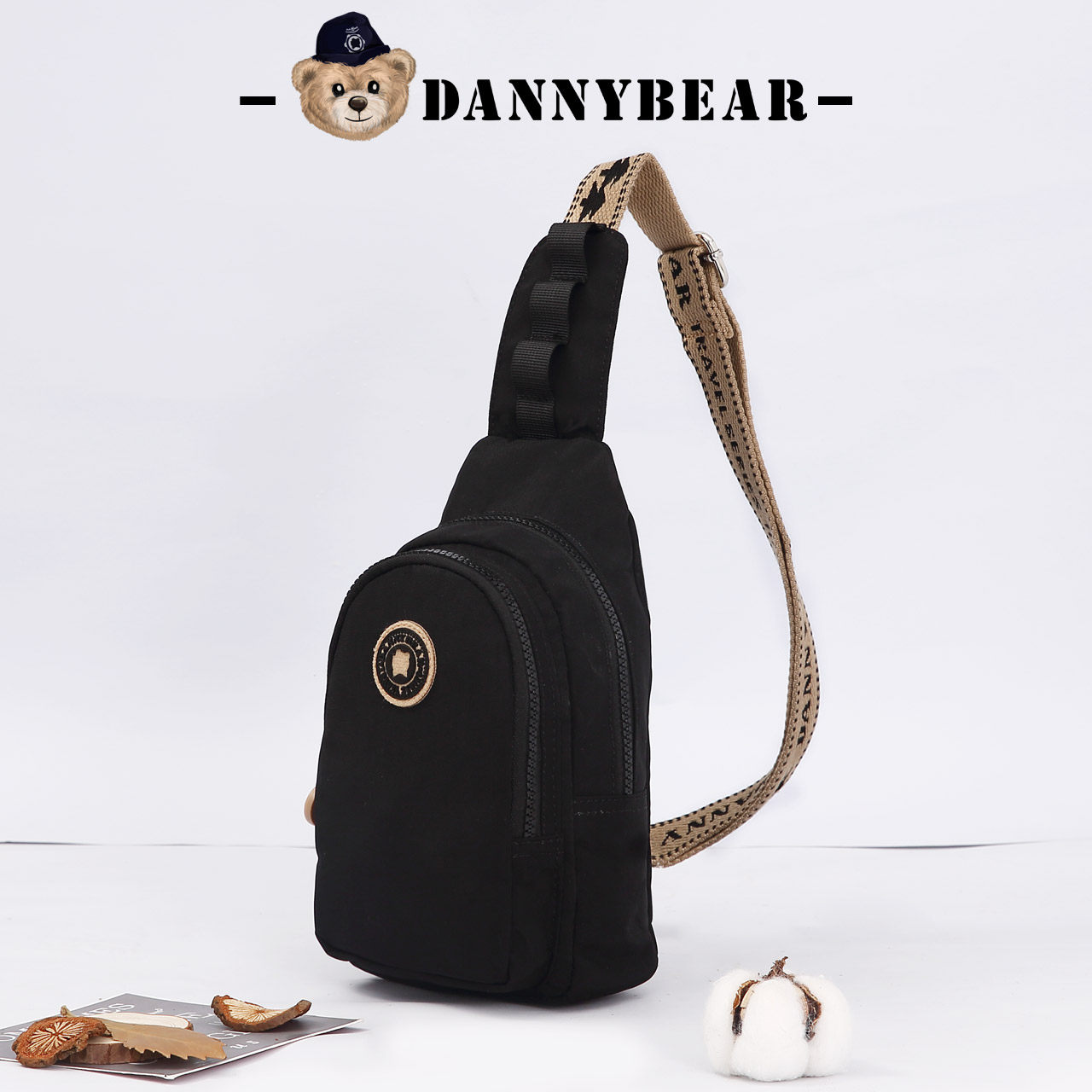 丹尼熊女包布胸包男女新款胸前斜挎小包包旅行登山斜背包4828138,淘宝优惠券,粉丝福利购,淘宝优惠卷