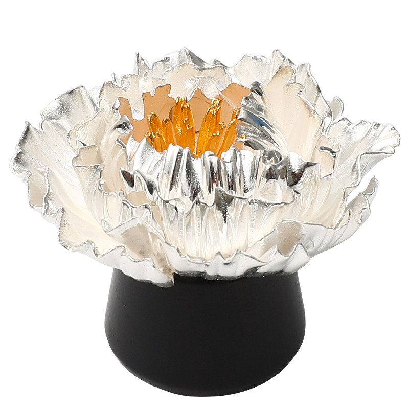 恋物志纯银999盖置24k镀金高档摆件壶托故式茶零配件 花开富贵,淘宝优惠券,粉丝福利购,淘宝优惠卷