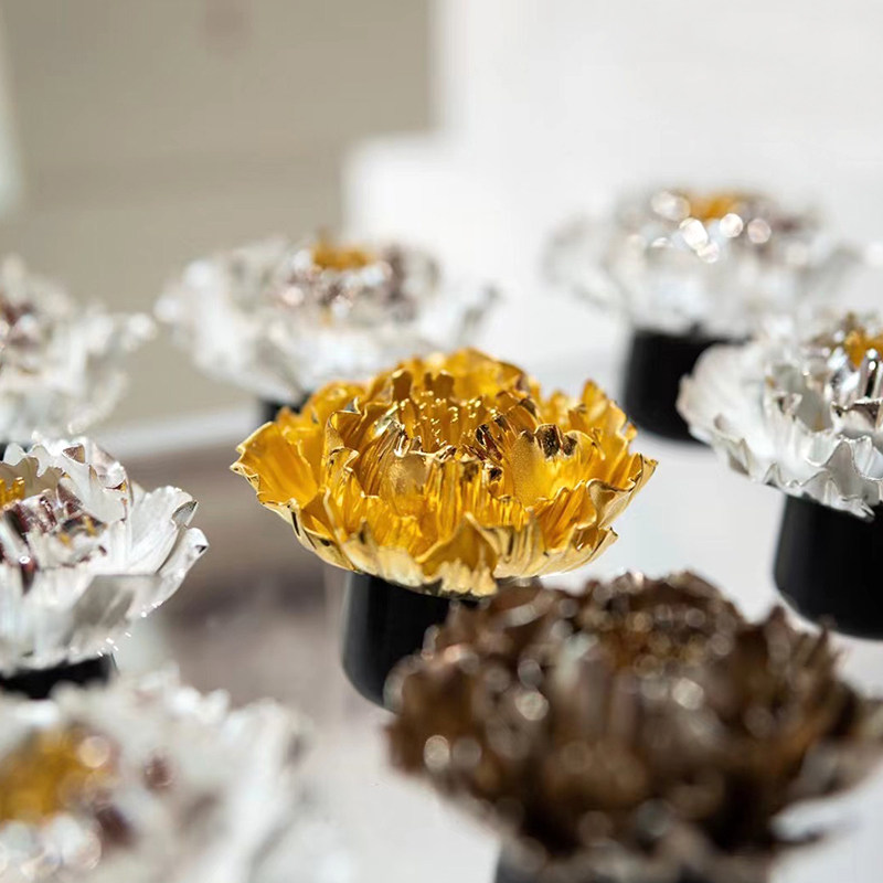 恋物志纯银999盖置24k镀金高档摆件壶托故式茶零配件 花开富贵,淘宝优惠券,粉丝福利购,淘宝优惠卷