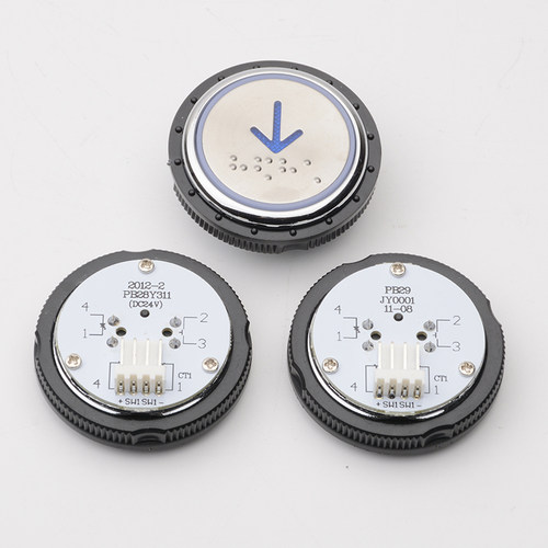 拉把电梯PB28Y311按钮PB29JY0001圆形不锈钢按钮适用西继配件 - 图2