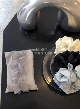 正品荷叶边发圈头绳发饰马尾皮筋