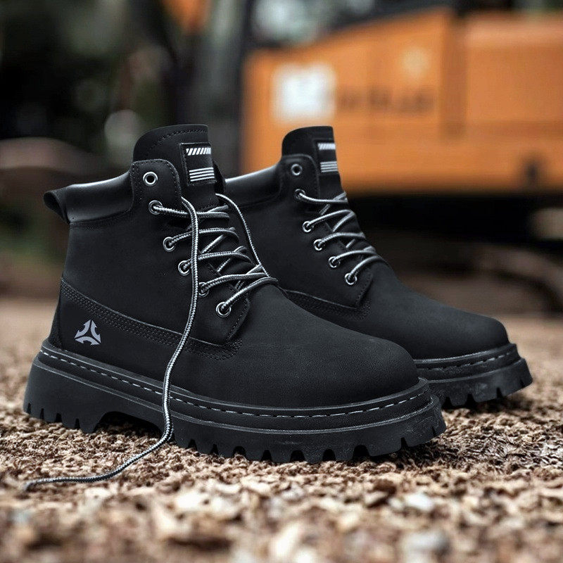 马丁靴男款秋季美式复古工装靴男士户外登山运动防水防滑大黄靴子,淘宝优惠券,粉丝福利购,淘宝优惠卷