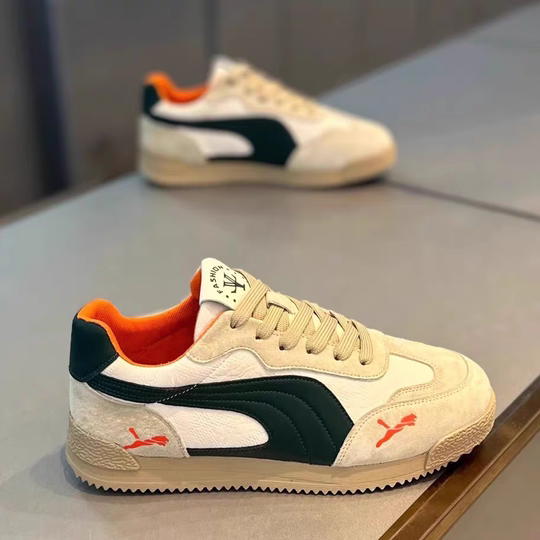 阿甘男鞋秋季透气高级感百搭休闲板鞋青少年跑步运动软底小白潮鞋