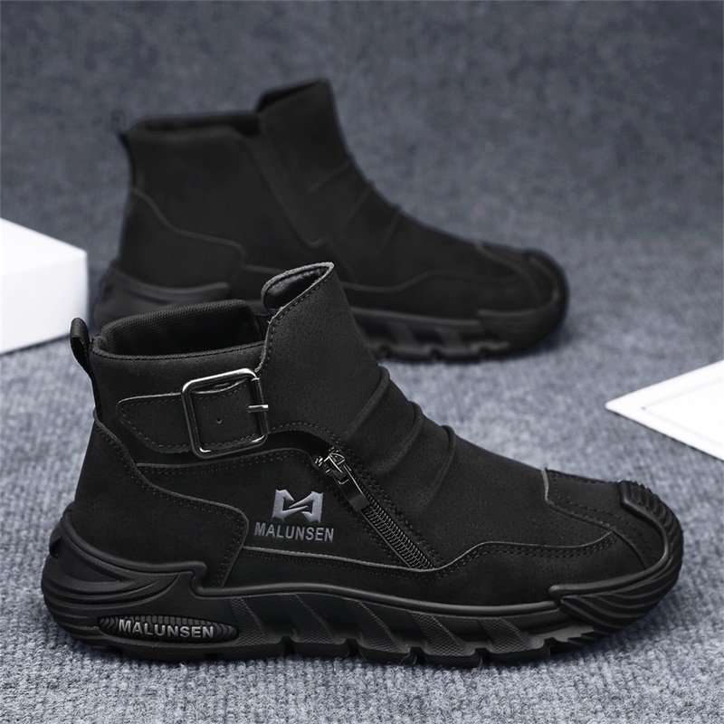 马丁靴男款冬季高帮美式复古机车短靴中帮户外登山防水防滑工装靴,淘宝优惠券,粉丝福利购,淘宝优惠卷