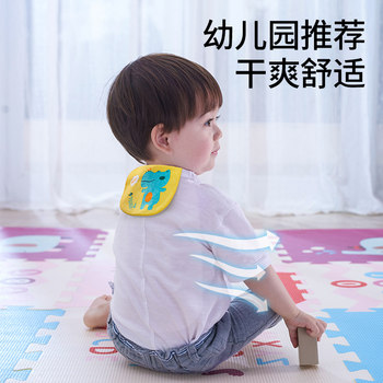 Babybox babybox ຜ້າຂົນຫນູທີ່ດູດຊືມຝ້າຍບໍລິສຸດຂອງເດັກນ້ອຍເດັກນ້ອຍອະນຸບານ sweat-proof towel baby pad sling anti-perspirant