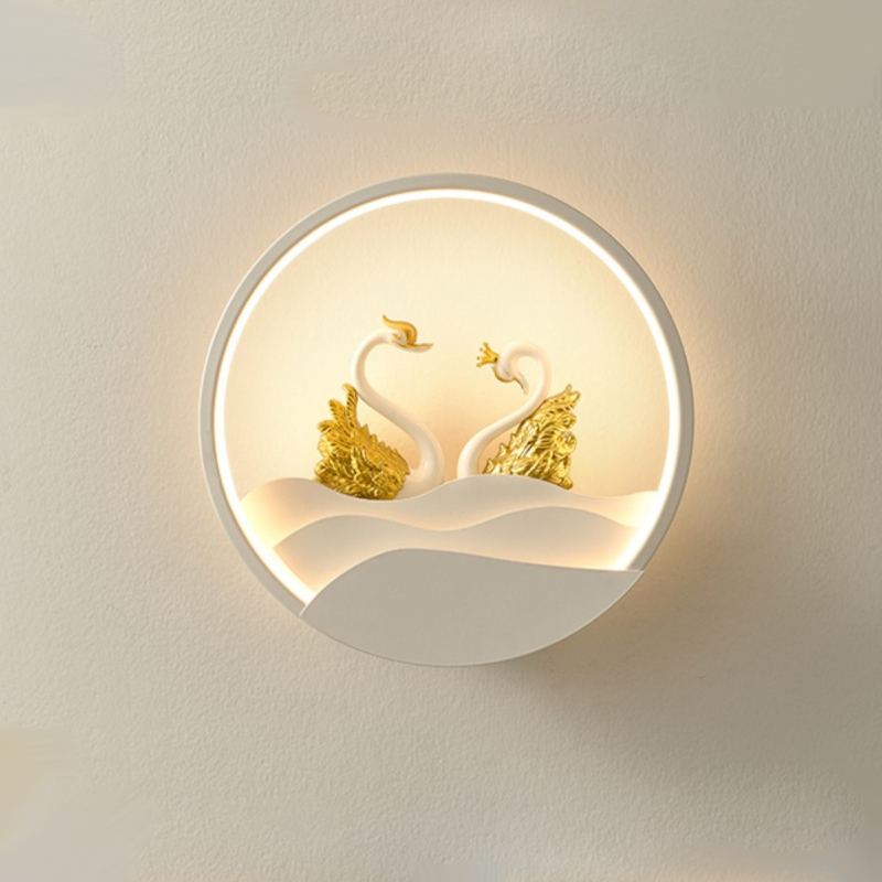 奶油风2025新款壁灯床头灯简约现代创意过道楼梯间墙壁儿童房灯具 - 图0