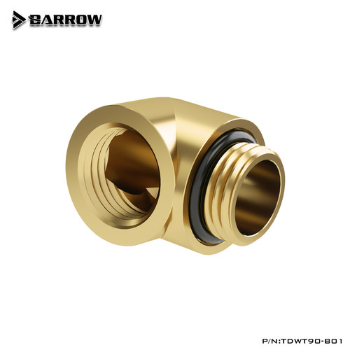 Barrow 90度呆弯头 单内丝转接螺座  TDWT90-B01 电脑水冷DIY配件 - 图3