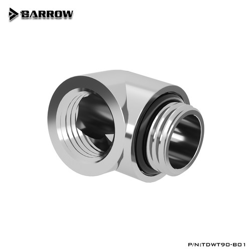 Barrow 90度呆弯头 单内丝转接螺座  TDWT90-B01 电脑水冷DIY配件 - 图2