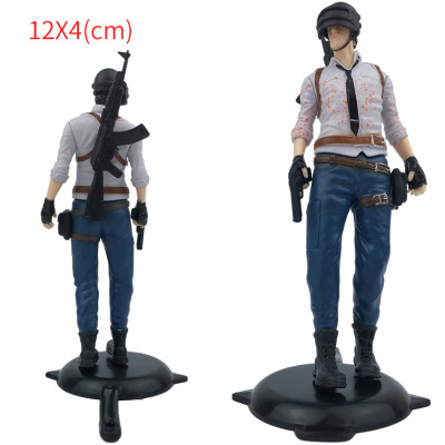 绝地求生饰品吃鸡生日蛋糕装饰摆件绝地求生大吉大利晚上吃鸡人偶插件插牌套装