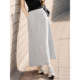 XWI Xinwei contrasting color stitching gray skirt women's summer light outdoor UPF50+ sun protection and UV protection skirt